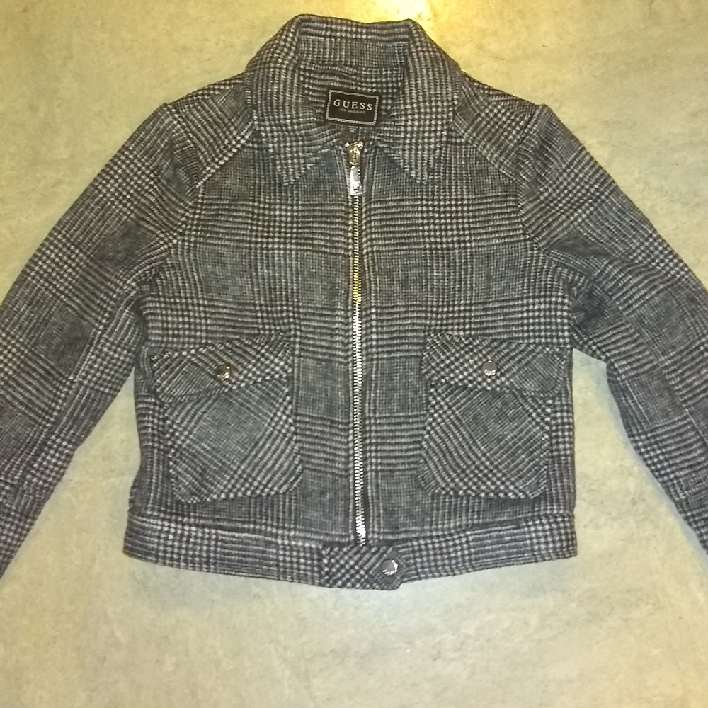 GUESS DBL FACE PLAID JACKET XS *NWT*